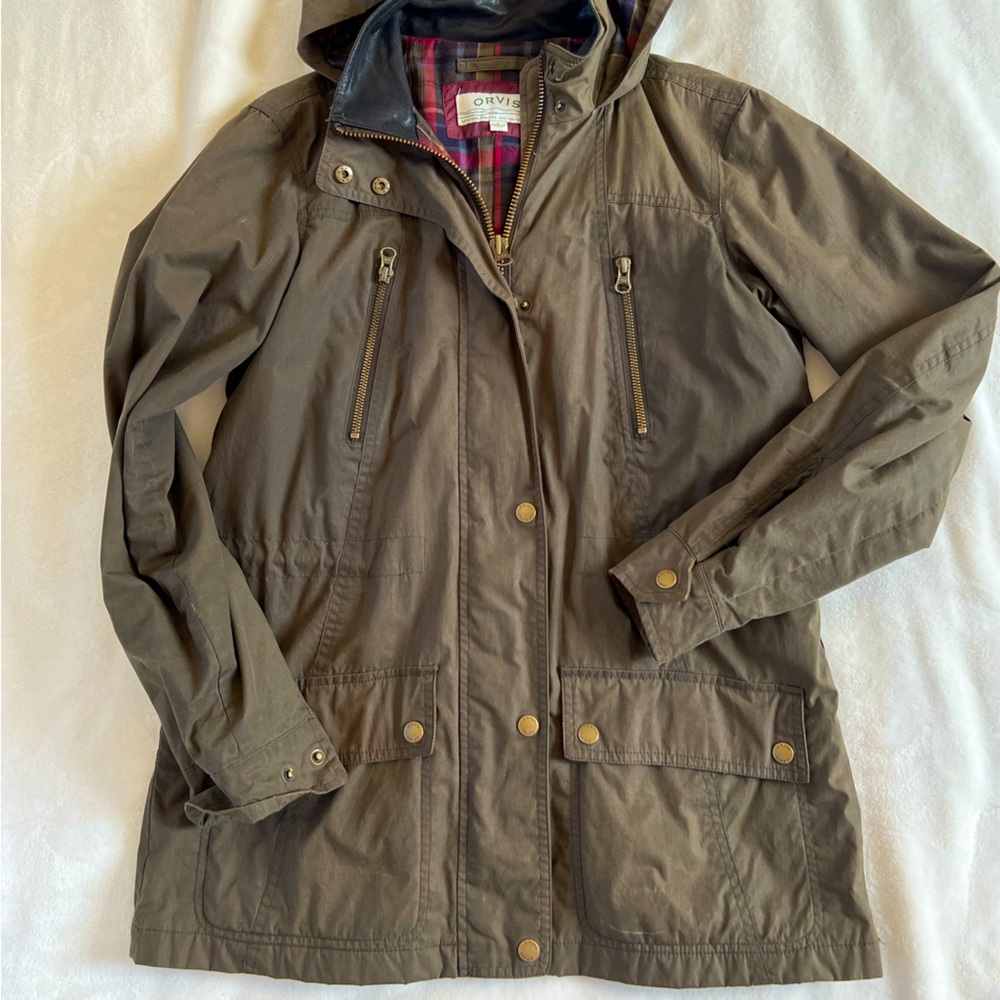 Orvis Waxed Cotton Flannel-Lined Field Jacket